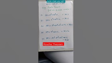 🔥👉 Rouche Theorem.#Number of Zeros inside/onto C# GATE, CSIR NET