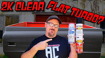 Can You (Gloss 2K Clear) Over (FLAT BLACK) Rust-oleum TURBO Spray Paint???