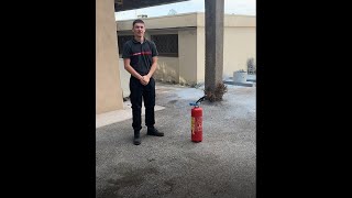 UTILISER UN EXTINCTEUR TUTO