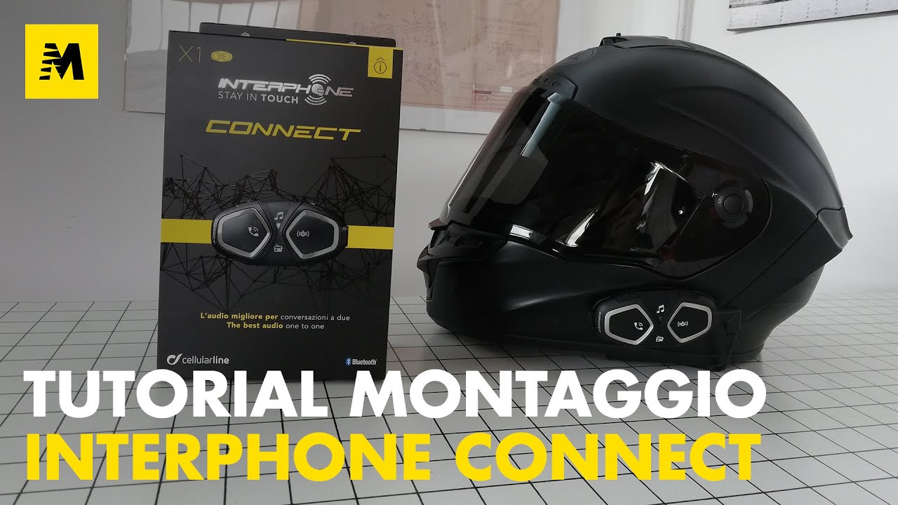 Interphone UCOM7R singolo interfono casco moto Cellularline