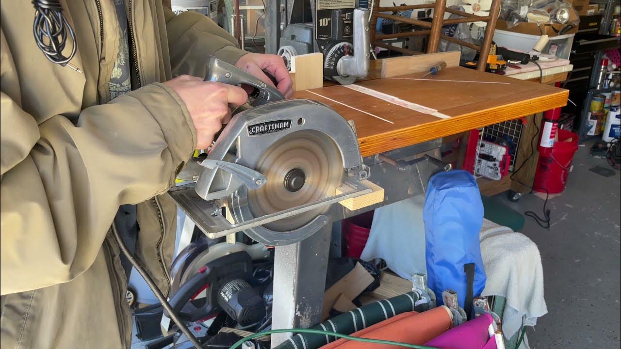 Vintage Craftsman circular saw restoration YouTube