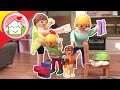 Playmobil en español Una mañana caótica, una rutina matutina movidita con Anna y Lena Familia Hauser