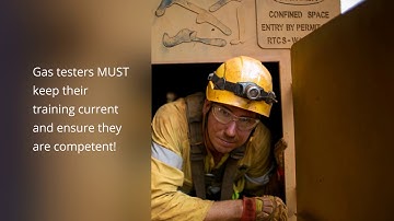 Gas Test Atmospheres in a Confined Space - 100% online refresher course