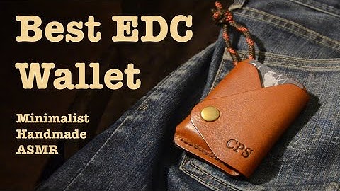 Best EDC Leather Wallet | Minimalist Mens Wallet | ASMR No Talking