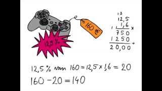 Korting Berekenen, Video Uitleg + Oefenen, De Sommenfabriek.