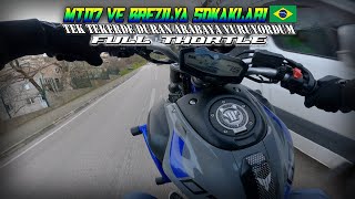 MT-07 VE BREZİLYA SOKAKLARI GAZLAMA | #motovlog #wheelie #puresound #action #povride