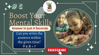 5_Dodging Tables | 4 Seconds Challenge | Math Dictation Practice | Improve Speed & Accuracy