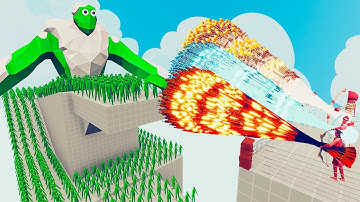 100x ZOMBIE + 2x GIANT vs 3x EVERY GOD - Totally Accurate Battle Simulator TABS