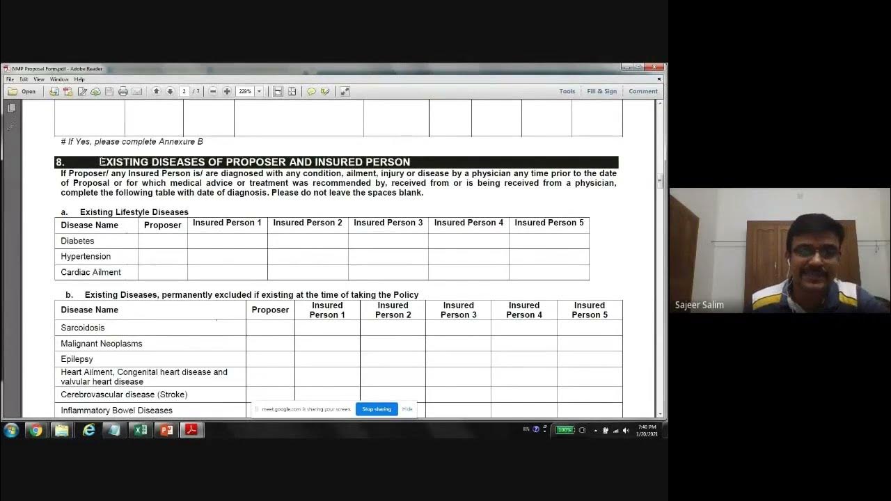 Mediclaim  Series Episode 15 What is a proposal form and how to
