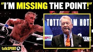 🔥 Frank Warren ADMITS he doesn't understand the point of YouTubers turning into boxers! 👀