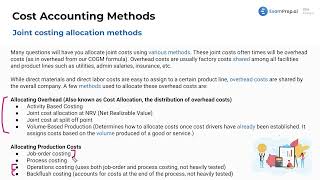 Joint Costing Allocation Methods [CPA Prep]