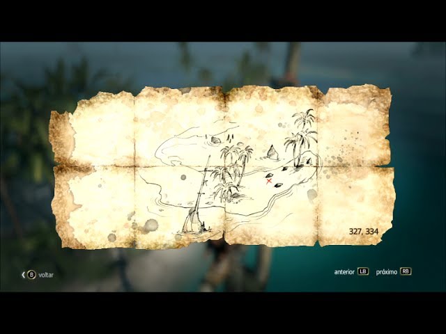 Assassin's Creed 4 Black Flag : Mapas do Tesouro #12 - [327,334] 