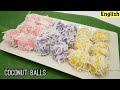 Coconut balls  thai coconut balls  khanom tom  thai dessert  thai coconut balls recipe