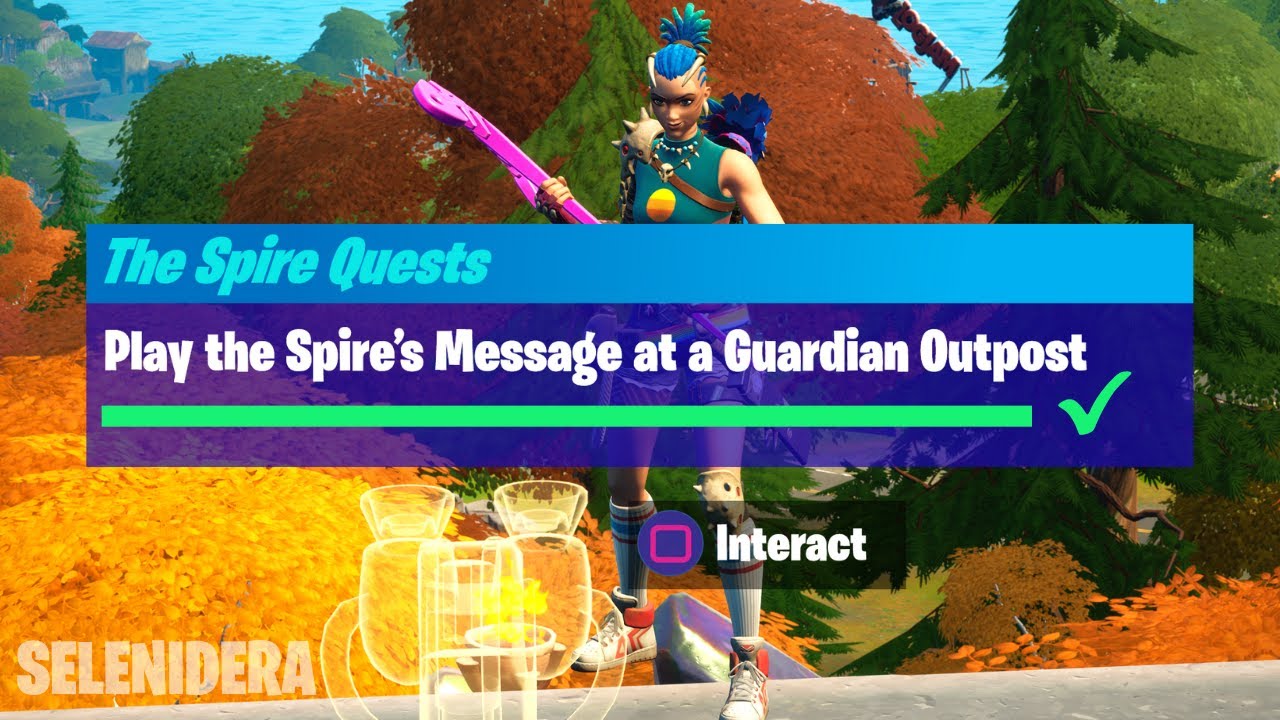 Play the Spire’s Message at a Guardian Outpost Fortnite The Spire