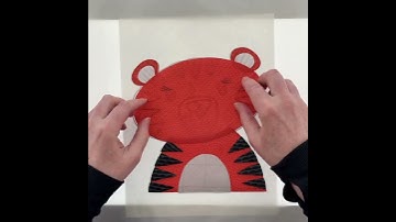 Tiger Applique Pattern - time lapse video