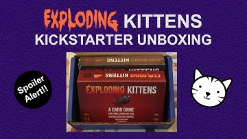 EXPLODING KITTENS CARD GAME UNBOXING! **SPOILER ALERT**