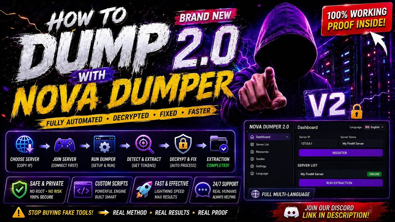 How To Dump a FiveM Server in 30 Seconds | Auto Decrypt & Fix (2026 ...