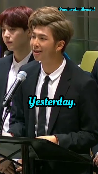 Kim namjoon-the leader of BTS (RM) speech on speak yourself|@ Matured Millennial #motivationalquotes