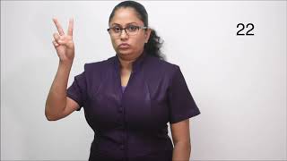 Numbers 21 - 30 in Sign Language