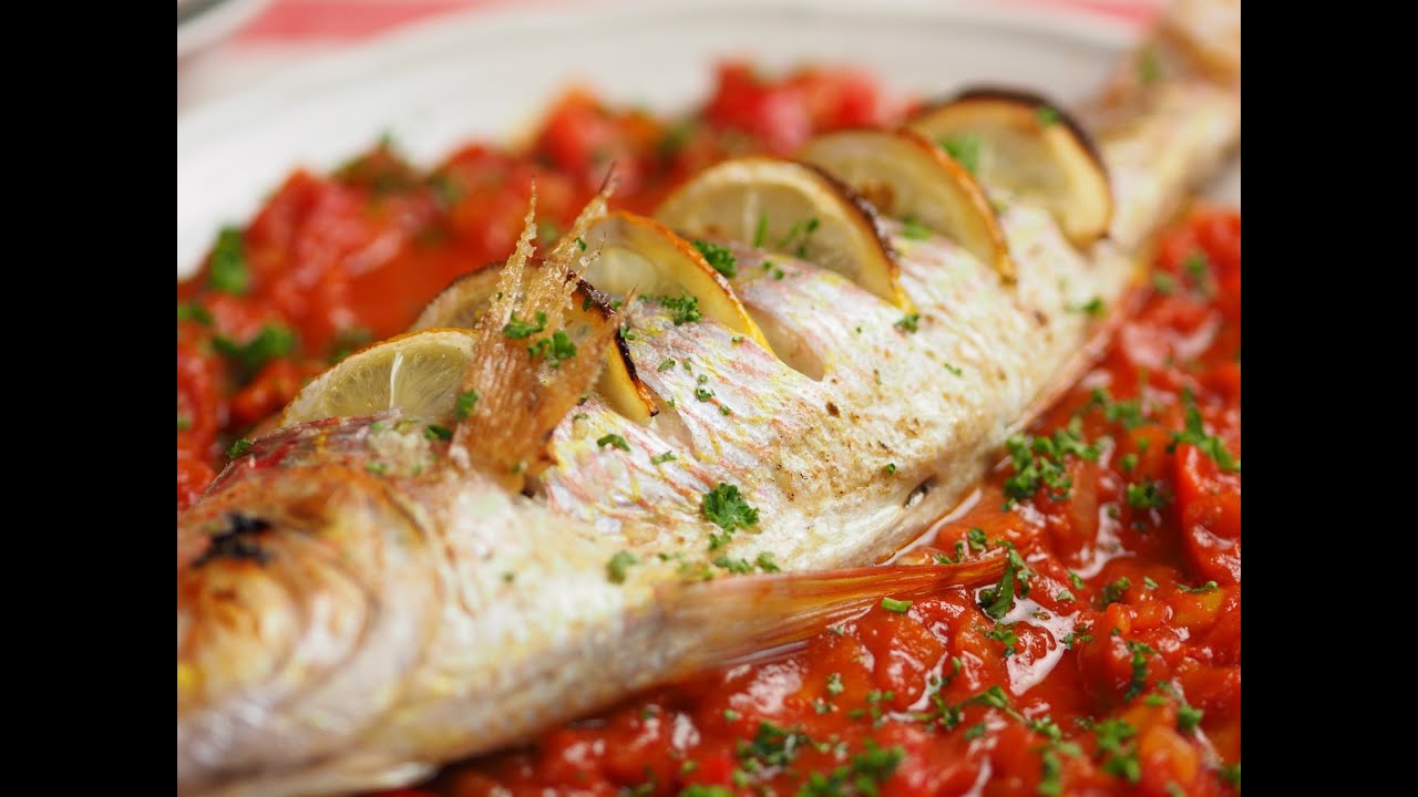 白身魚のオーブン焼き タイム風味トマトソース添え Youtube