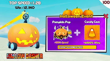 Halloween-evenement | Pompoenpup +139 snelheid - Candy Com +6500% winst & Race Clicker Roblox #100