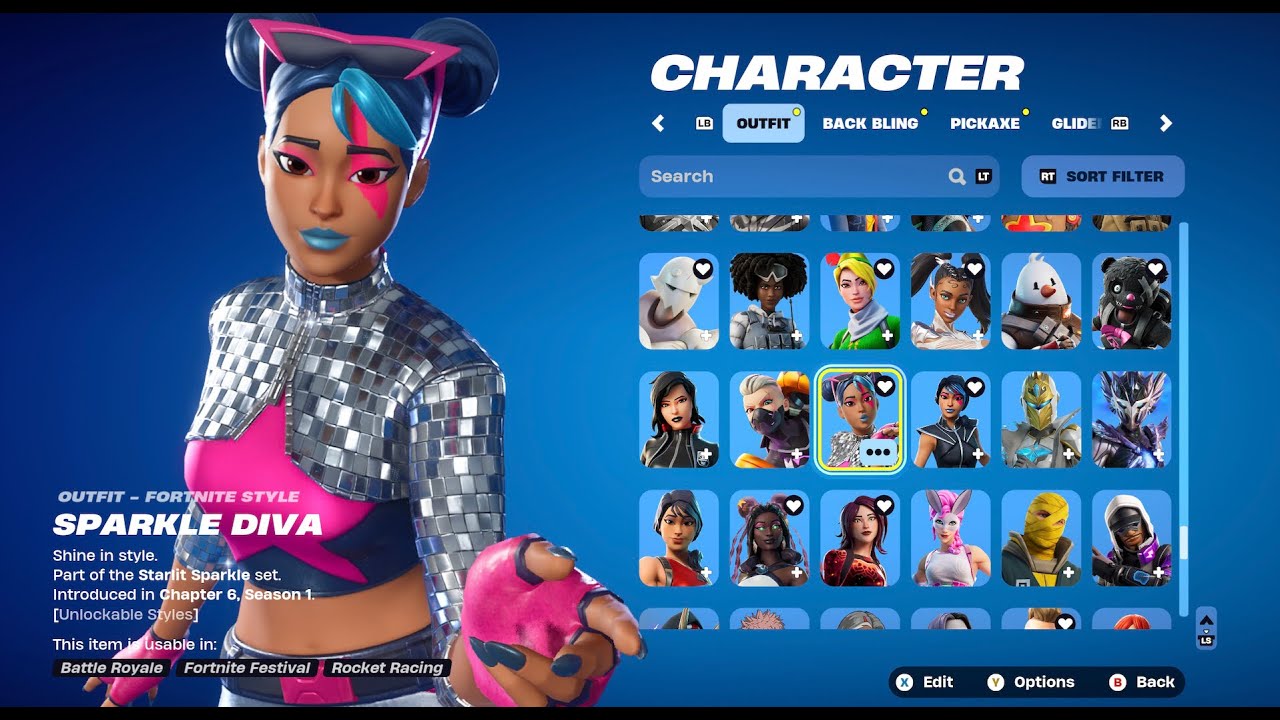 Sparkle Diva skin Gameplay Fortnite Battle Royale - YouTube