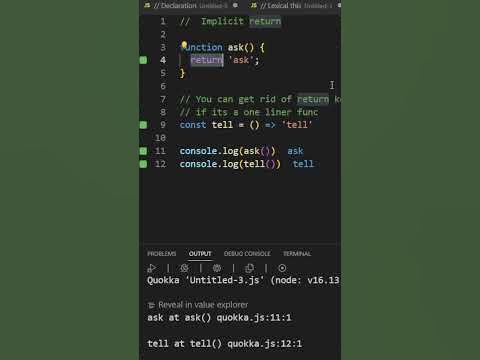 Javascript Arrow Functions vs Normal Functions #shorts # ...