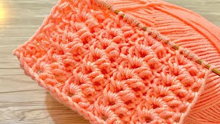 WOW!👌💯 Ganchillo tunecino muy hermoso / Ganchillo súper fácil para principiantes / Crochet stitch screenshot 2
