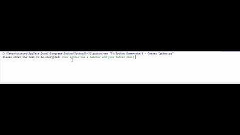 Caesar Cipher - Python