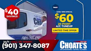 Choates Hvac & Plumbing - Beat The Heat With Choates 60 Tune-Up