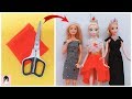 EASY BARBIE DRESS | DIY for Barbies dolls No sew