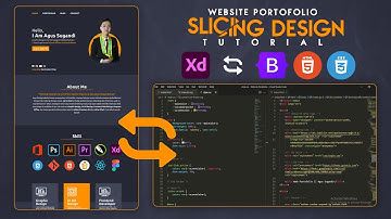 NGOBAR#1 Slicing Design Adobe XD menjadi Code HTML, CSS, Bootstrap 5 || Membuat website portofolio