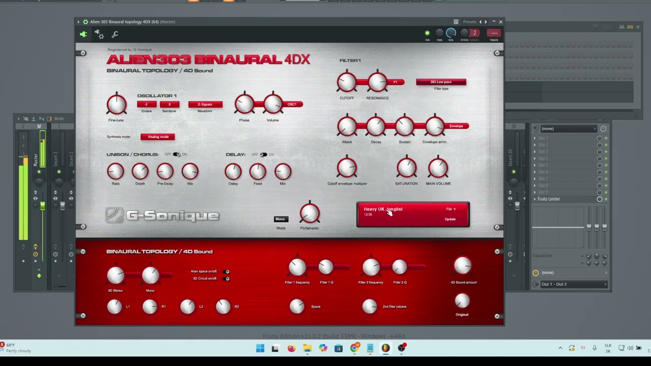 Alien 303 V2 mono vs Alien 4D binaural — acid compared video preview