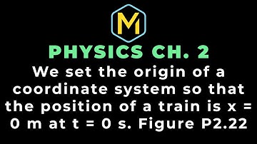 2.22 Mastering Physics Solution-"We set the origin of a coordinate system so that the position of a