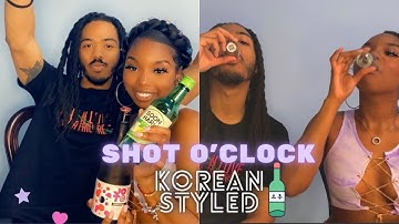 Trying Fruity Flavored Soju for the First Time
