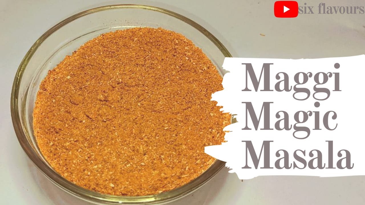 SECRET MAGGI MAGIC MASALA RECIPE HOMEMADE MAGGI MASALA DI Y MAGGI