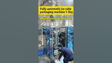 Fully automatic ice cube packaging machine 1-5kg #icepackagingmachine