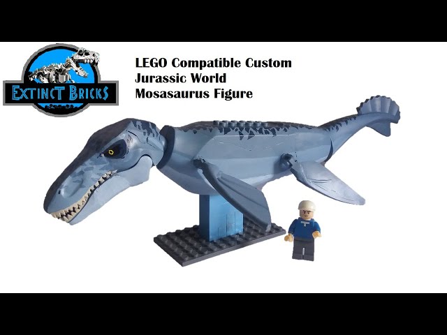 Centrum Tæt jeg er tørstig MOSASAURUS - LEGO Compatible Custom Jurassic World Mosasaurus Figure  #JURASSICWORLD #CAMPCRETACEOUS - YouTube