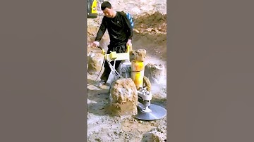 Cutting process of cement piles   good machinery can improve the efficiency of doing things