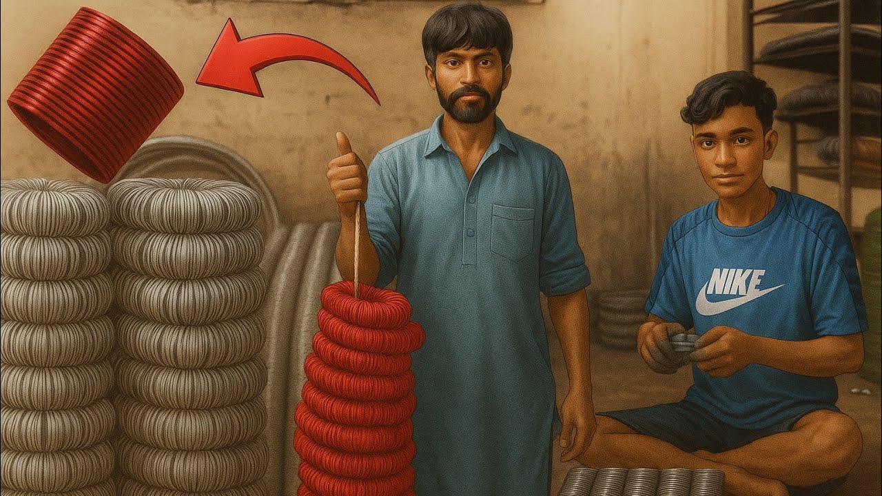 From Raw Metal to Shiny Bangles | Incredible Bangle Manufacturing Process