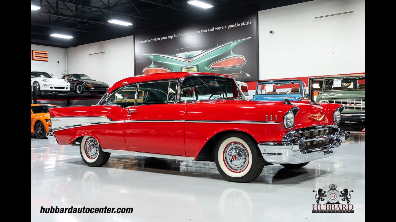 1957 Chevrolet Bel Air - 283 V8 - New Retro Style Radio - Black