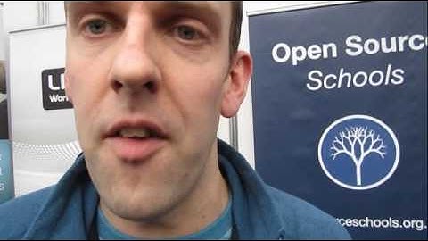 Paul Haigh of Notre Dame School at the Open Source Cafe