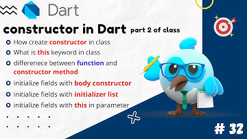 constructor method in dart programming | ساخت متد سازنده در زبان برنامه نویسی دارت  #dartprogramming