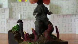 Bandai Godzilla PolyStone Collection Vol. 2 (Scene M-2) Toy Review @UltramanCronos