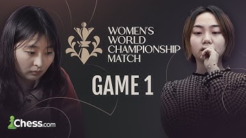 Watch Ju Wenjun Defend her Title Against Lei Tingjie | Game 1 | FIDE Women