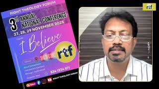RTF Welcomes you to the 3rd Annual National Conference | Suresh Vanguri