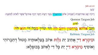 Qumran Targum Job 42:10a screenshot 5