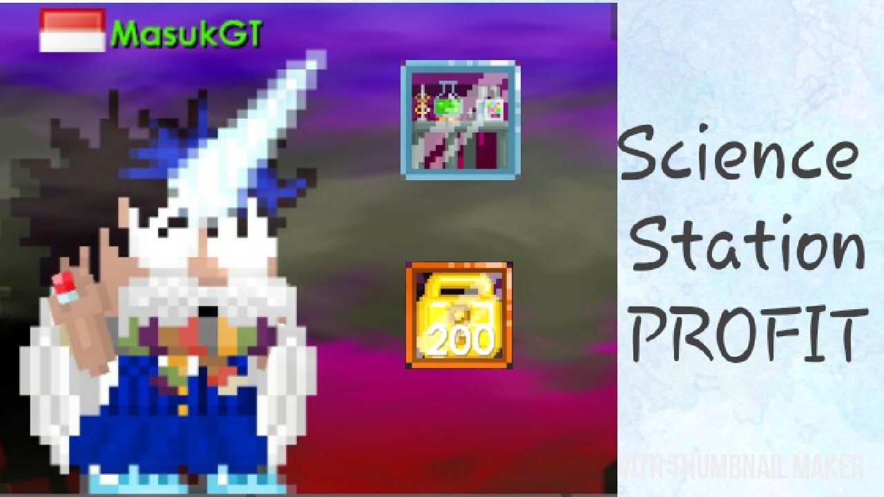 How To Profit With Science Station Growtopia YouTube