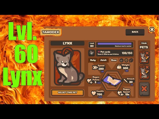 Taming.io - The New Insta-Kill (Lynx Pet, 106 Kills) 