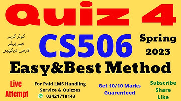 cs506 quiz 4 solution spring 2023 cs506 quiz no 4 2023 cs506 quiz 4 solution 2022 quiz no 4 2023